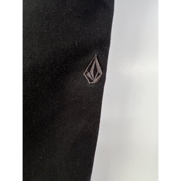Volcom Corpo Frickin Modern Pants Mens 33 Straight Leg Black Cotton Blend Active - Picture 4 of 10